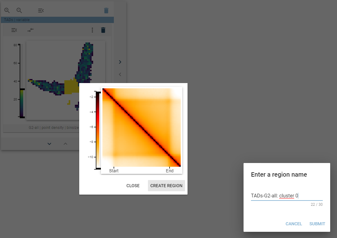 2d feature create new region